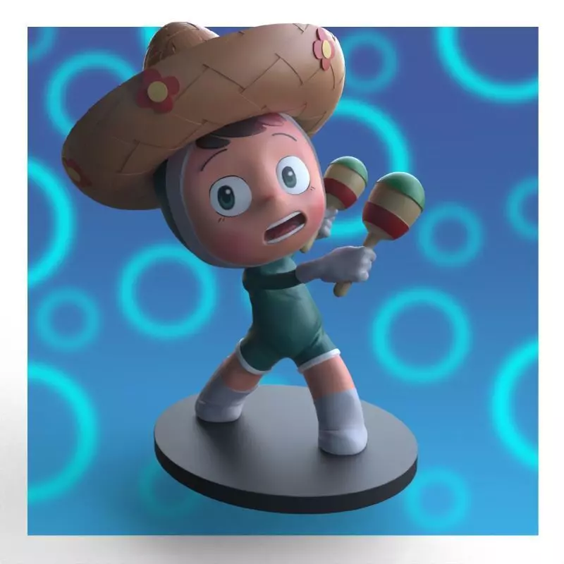 Babi from yumis cells fanart 3D print model_0