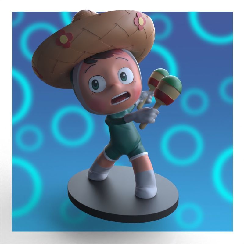 Babi from yumis cells fanart 3D print model_41