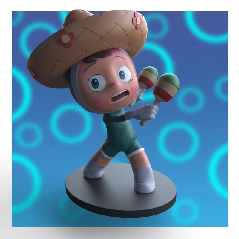 Babi from yumis cells fanart 3D print model_23