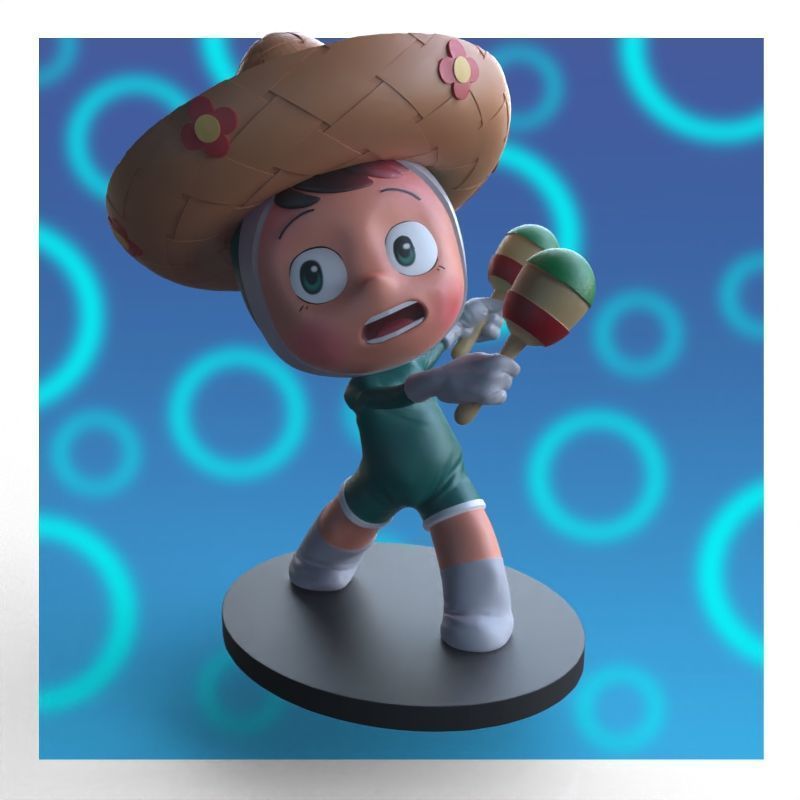 Babi from yumis cells fanart 3D print model_2