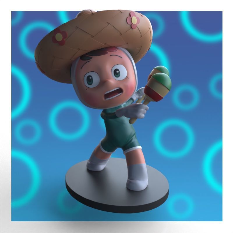 Babi from yumis cells fanart 3D print model_7