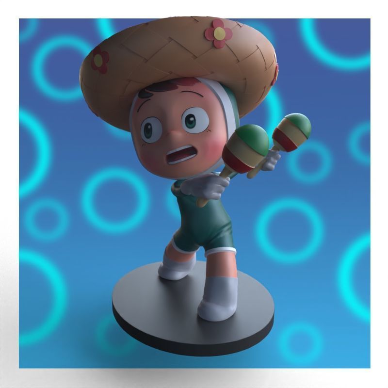 Babi from yumis cells fanart 3D print model_25