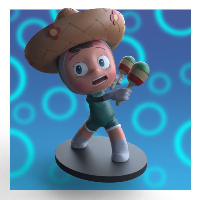 Babi from yumis cells fanart 3D print model_38