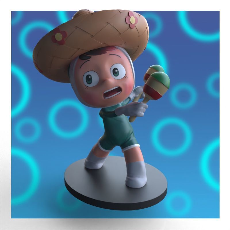 Babi from yumis cells fanart 3D print model_5