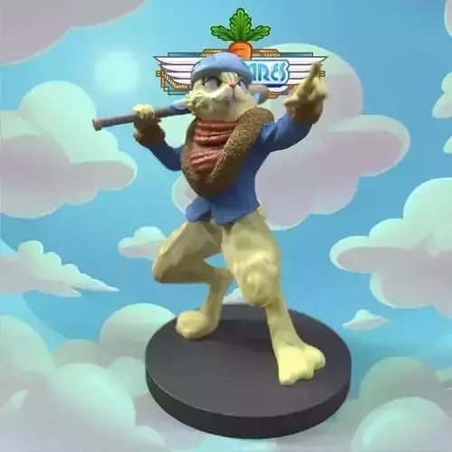 Captain Rabbo from Air Hares fanart 3D print model