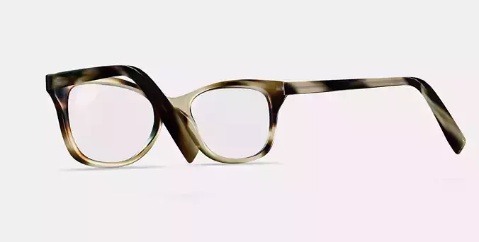 Hallie Eyeglasses in Striped Sassafras
