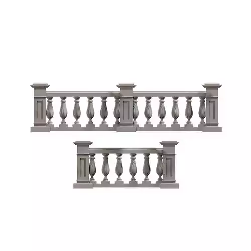 Concrete Balustrade 3D print model
