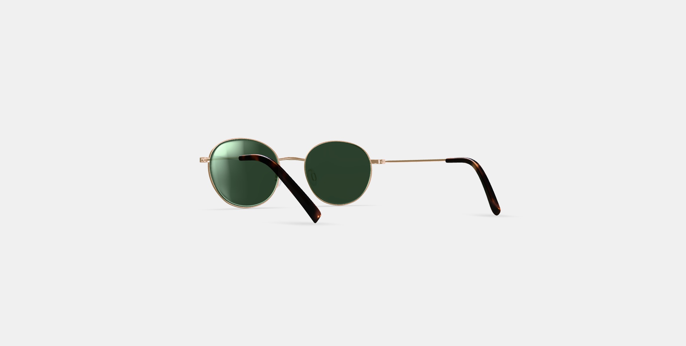 Merrick Sunglasses in Polished Gold 3D model_15