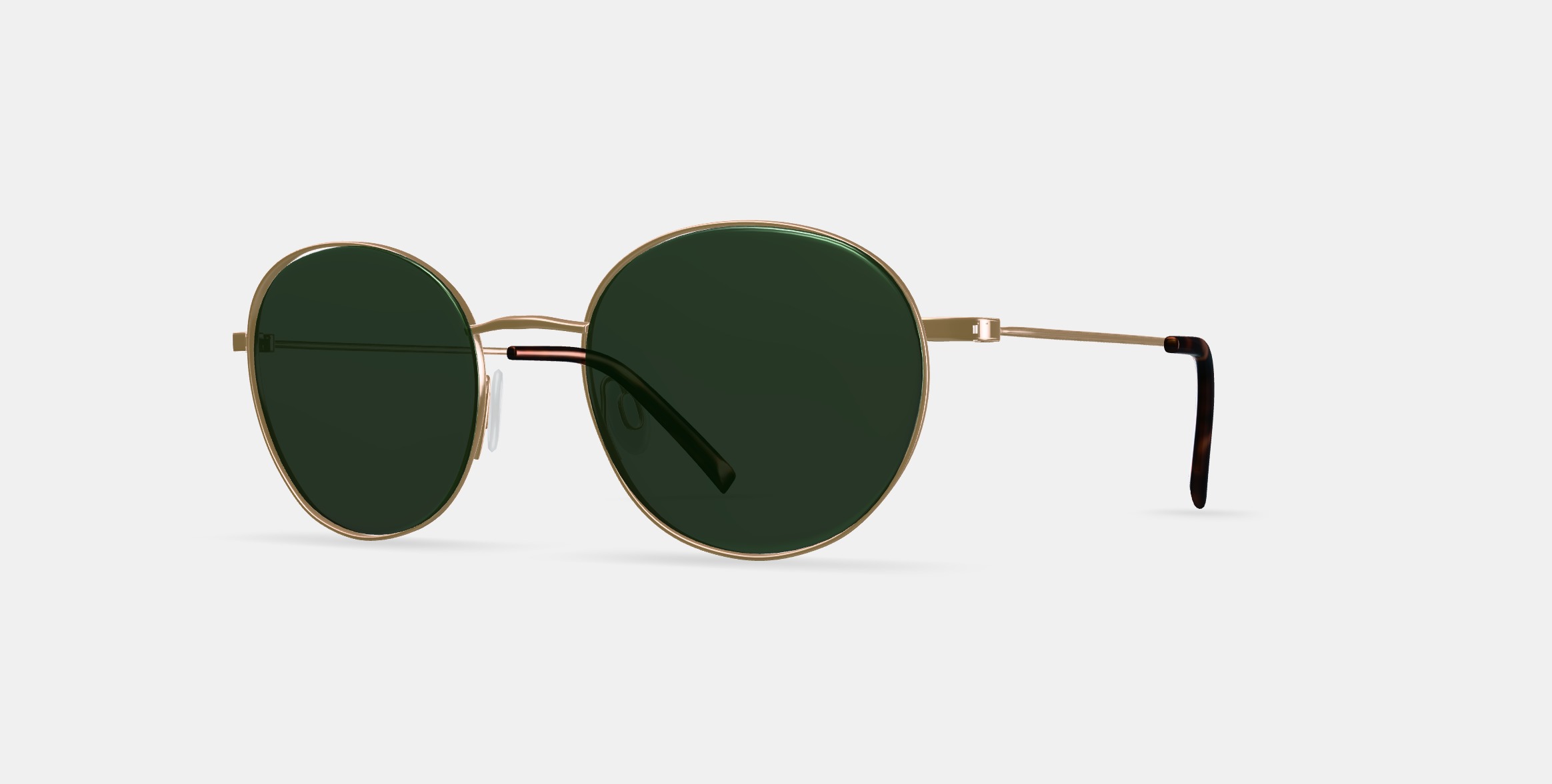 Merrick Sunglasses in Polished Gold 3D model_12