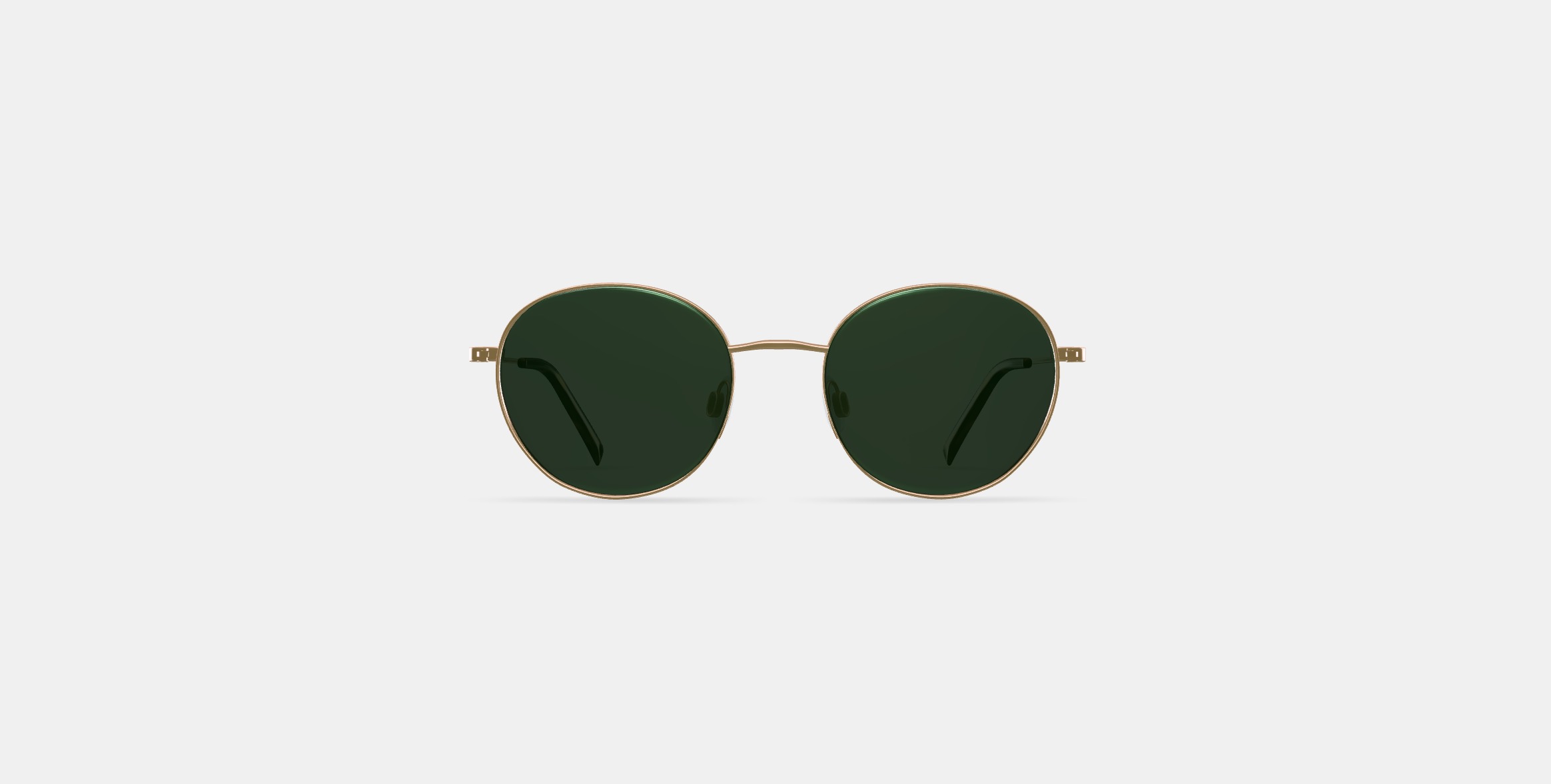 Merrick Sunglasses in Polished Gold 3D model_10
