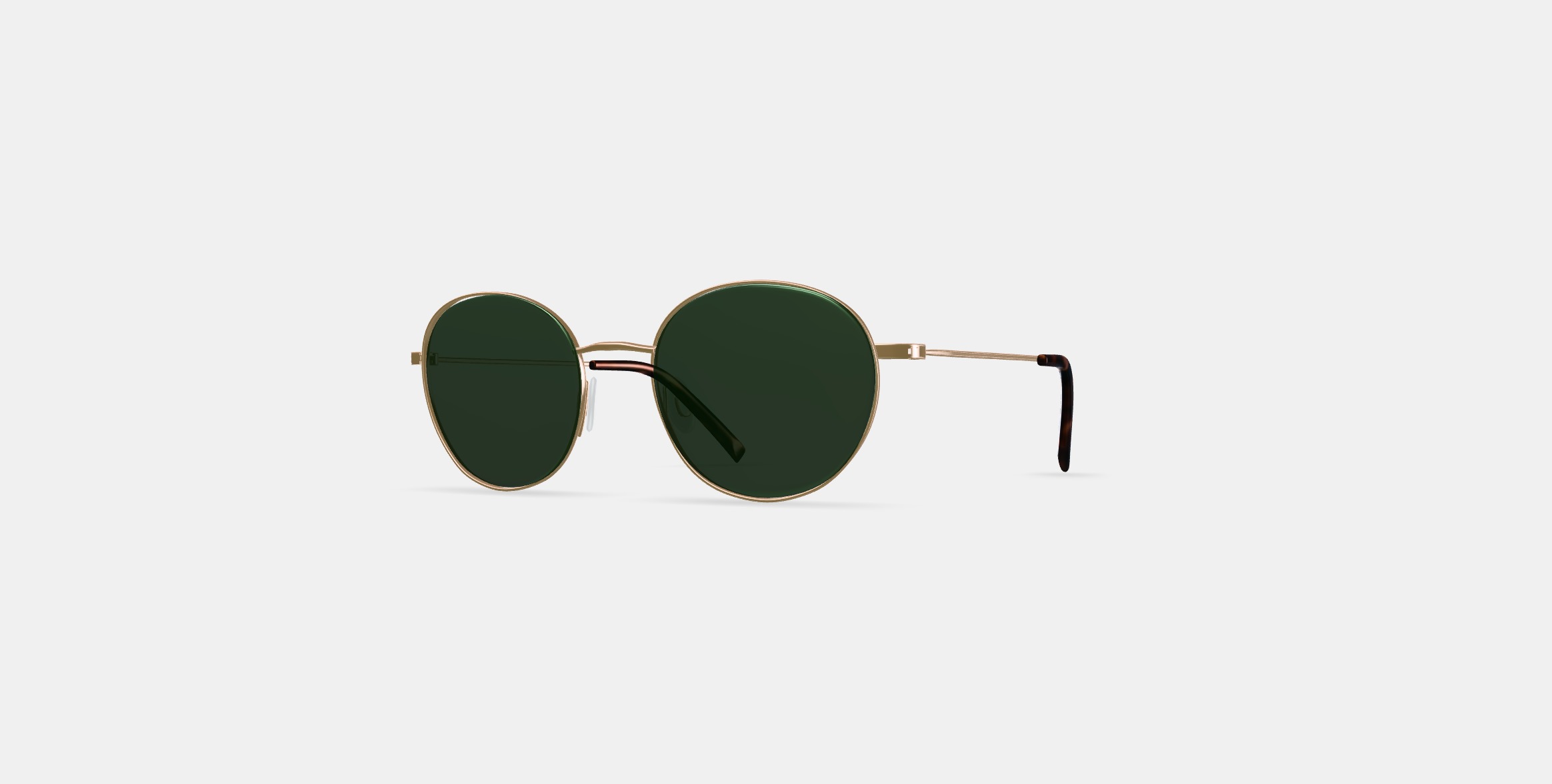 Merrick Sunglasses in Polished Gold 3D model_11