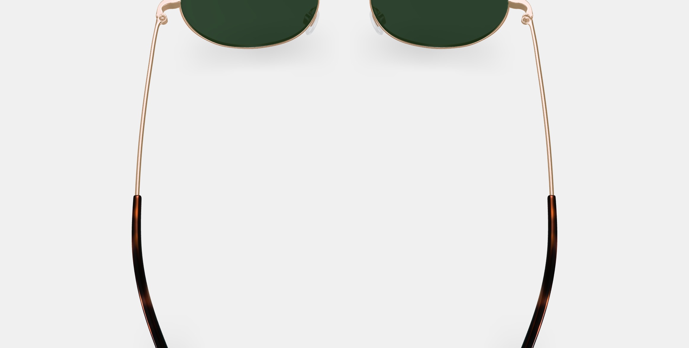 Merrick Sunglasses in Polished Gold 3D model_6