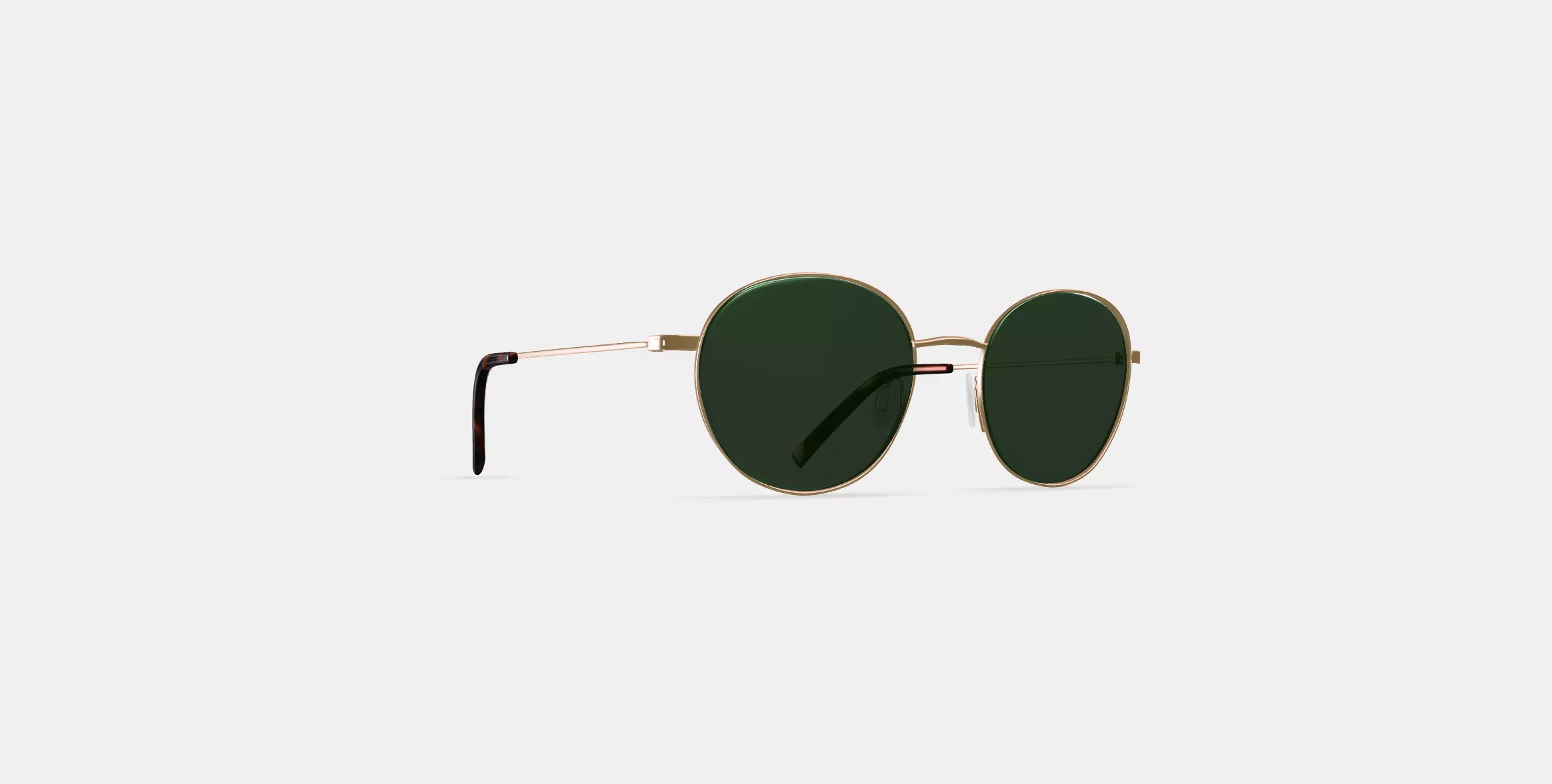 Merrick Sunglasses in Polished Gold 3D model_0