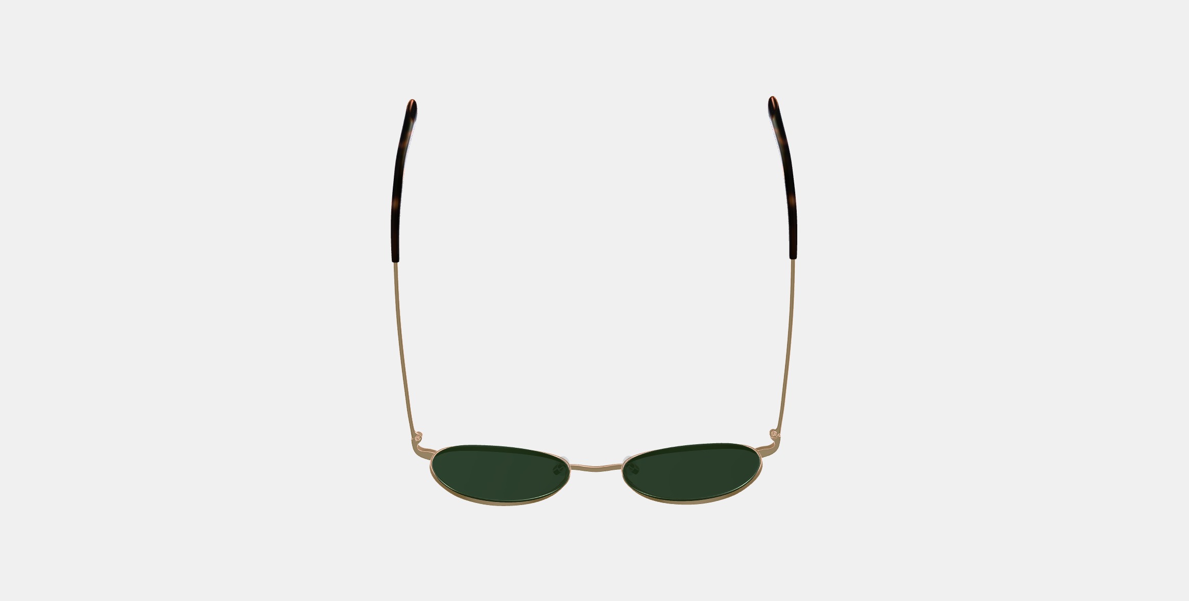 Merrick Sunglasses in Polished Gold 3D model_7