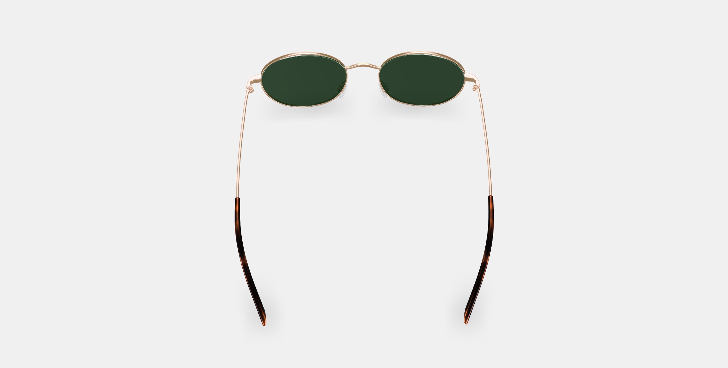 Merrick Sunglasses in Polished Gold 3D model_5