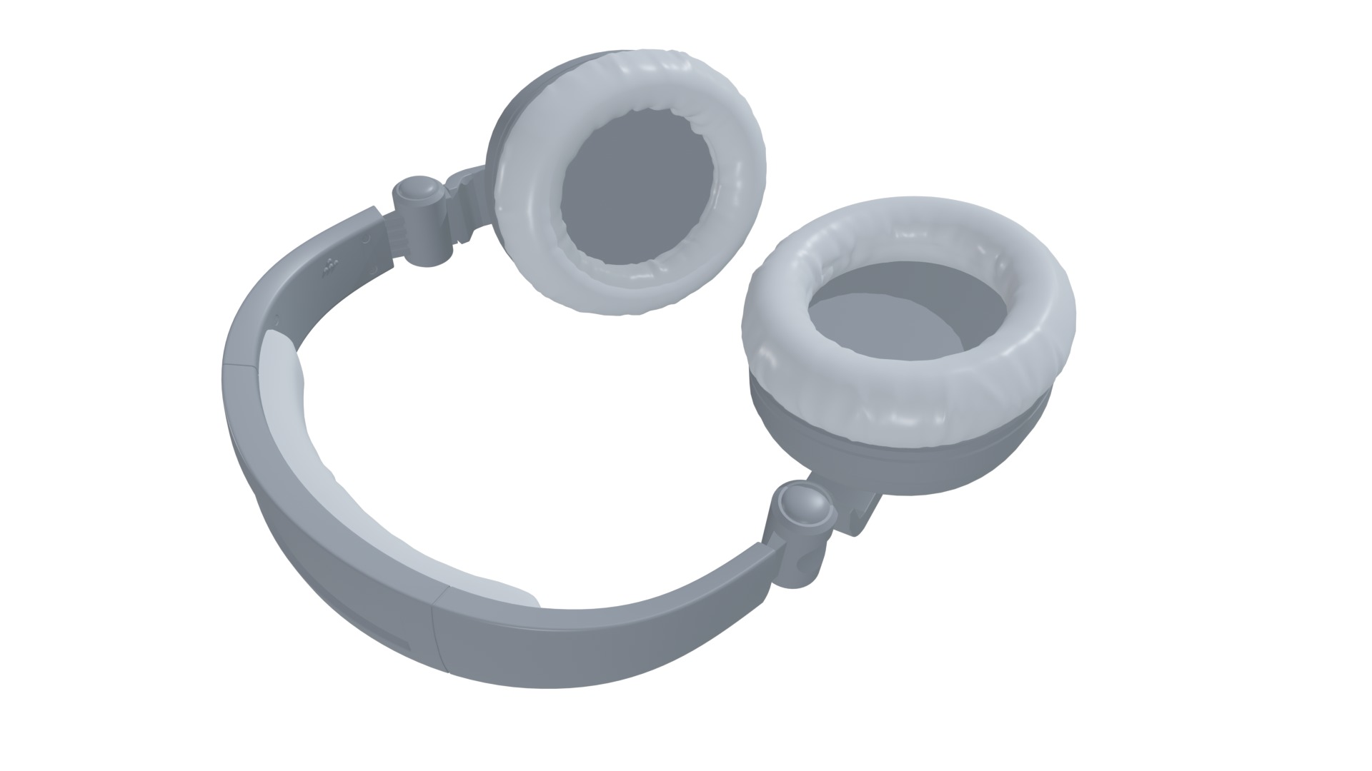 headphones Low-poly UV 3D model_6
