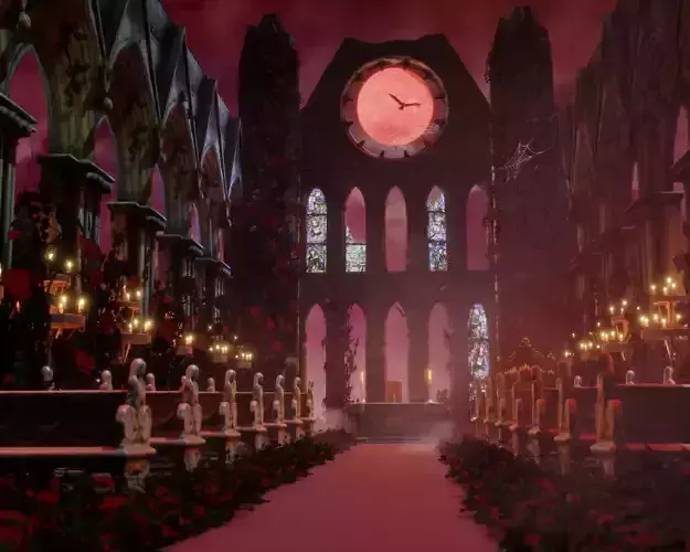 Blood Moon Vampire Wedding Chapel