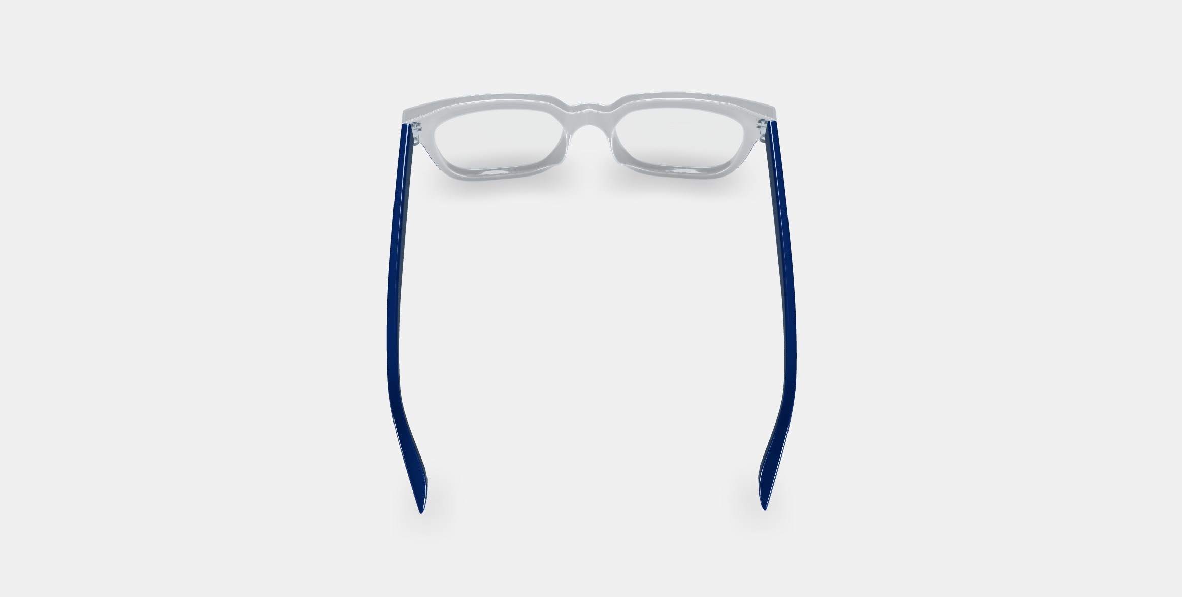 Winston Eyeglasses in Crystal with Inlet Crystal and Oak Barrel 3D model_2