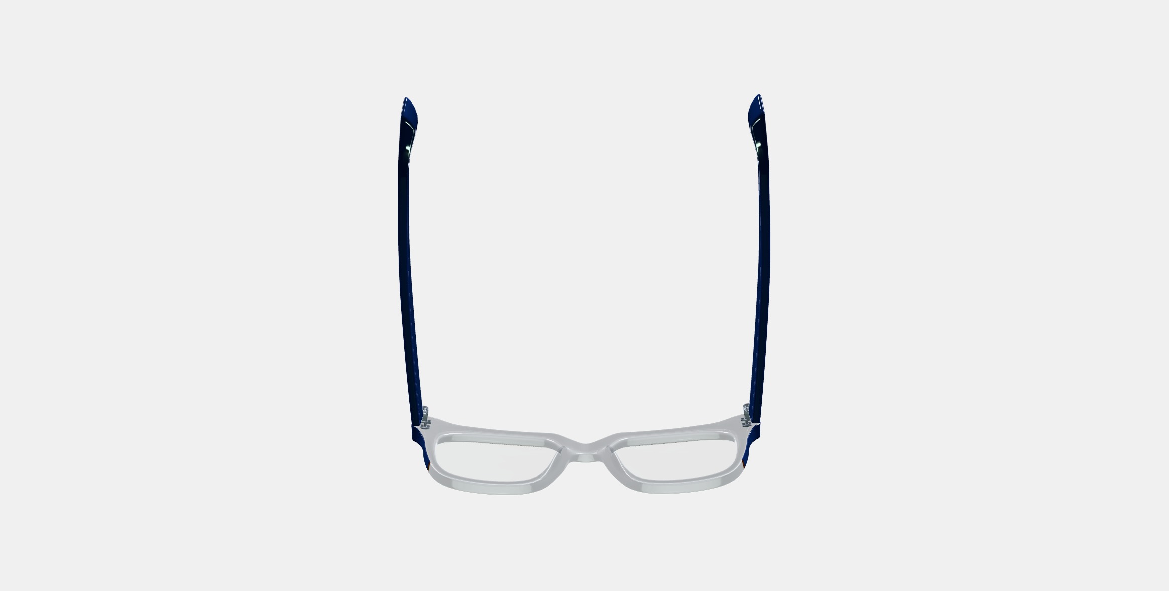 Winston Eyeglasses in Crystal with Inlet Crystal and Oak Barrel 3D model_7