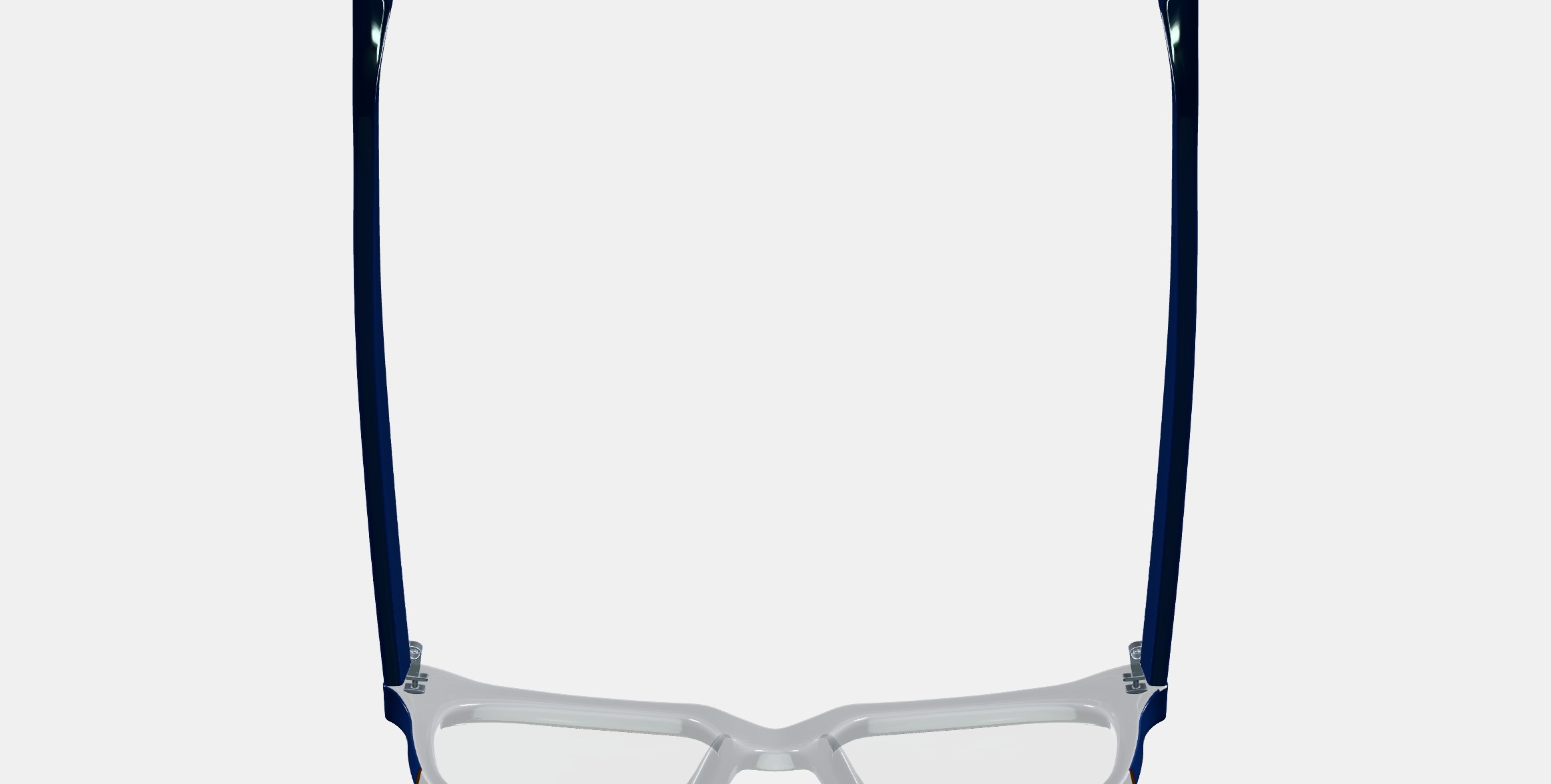 Winston Eyeglasses in Crystal with Inlet Crystal and Oak Barrel 3D model_8