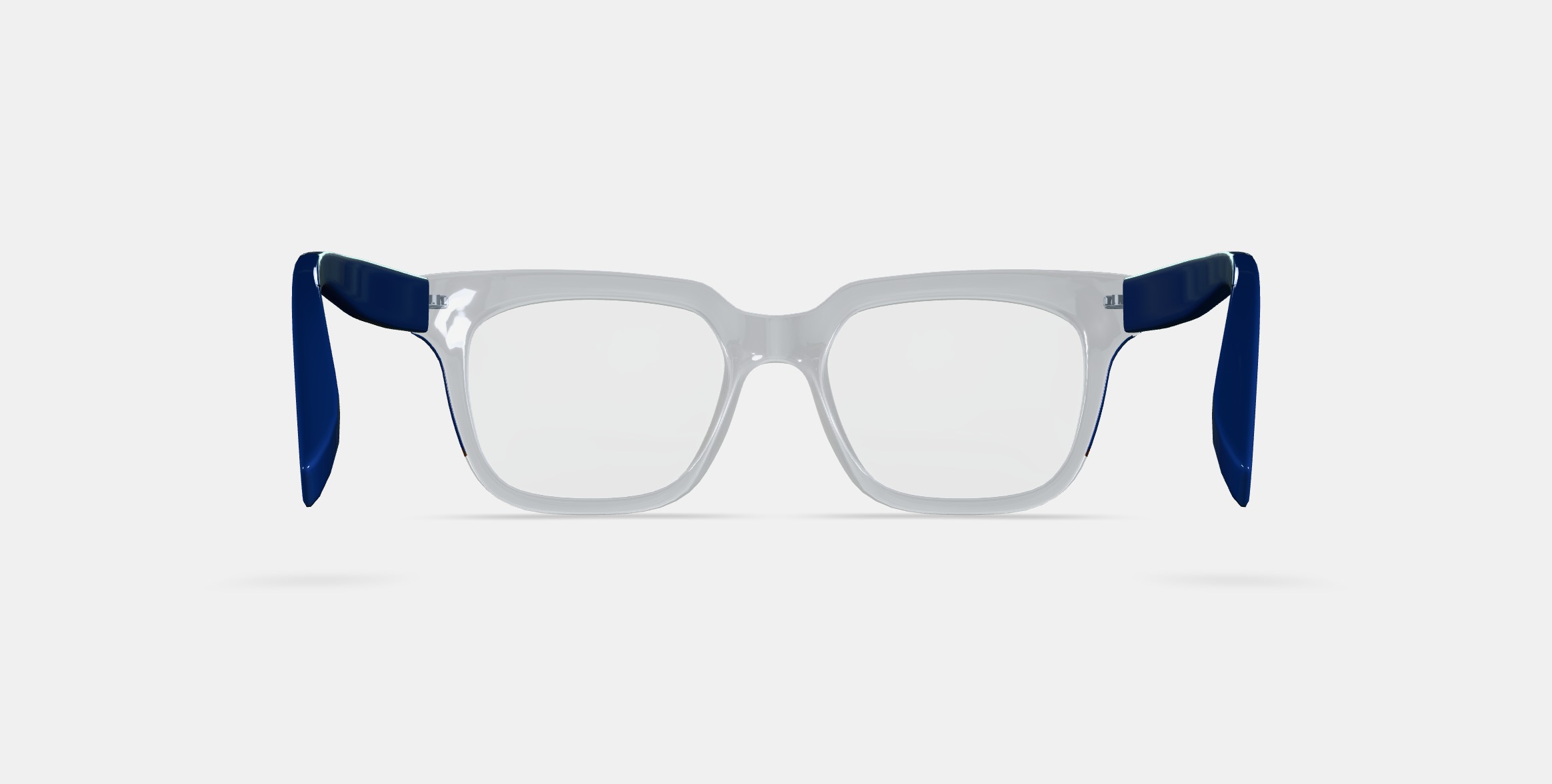 Winston Eyeglasses in Crystal with Inlet Crystal and Oak Barrel 3D model_15