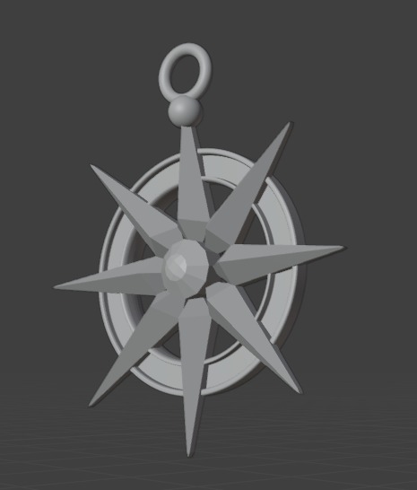 Game Accurate Gale Earring - Baldurs Gate 3 3D print model_6