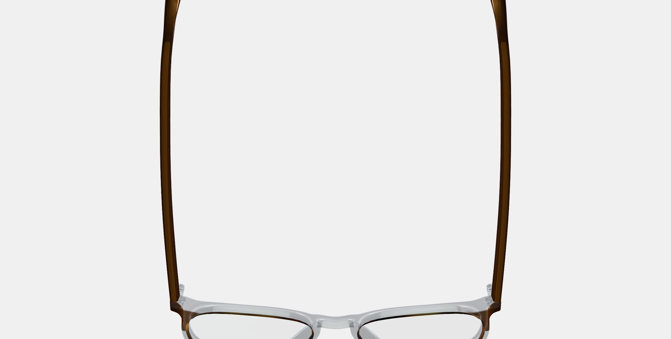 Carlton Eyeglasses in Nimbus Crystal with Cacao and Oak Barrel 3D model_8