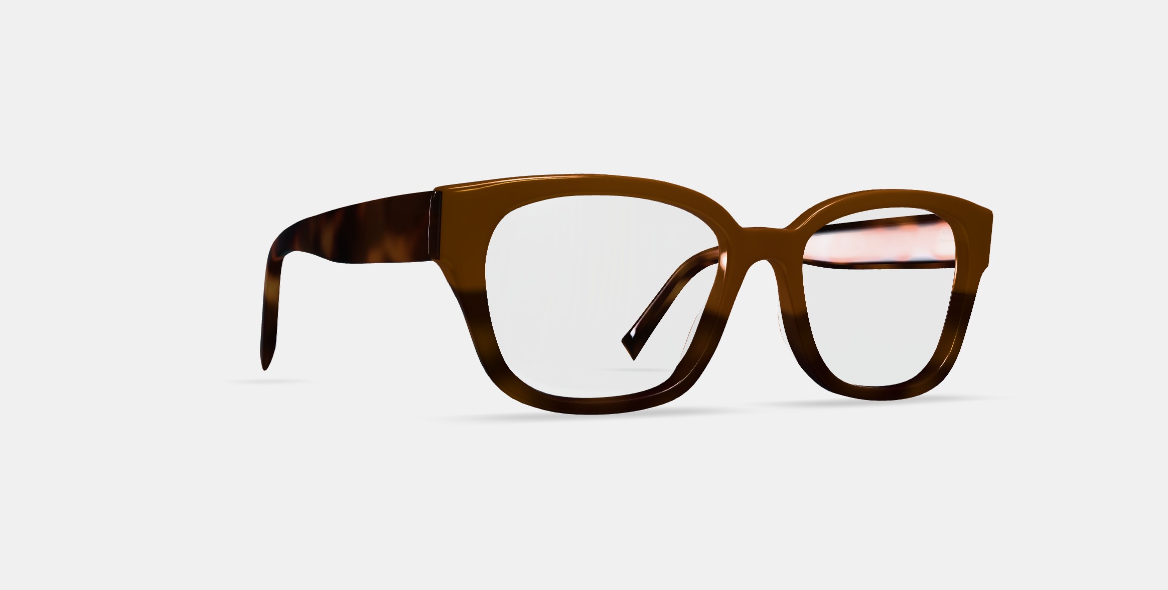 Wentworth Eyeglasses in Saddle Tortoise Fade 3D model_9