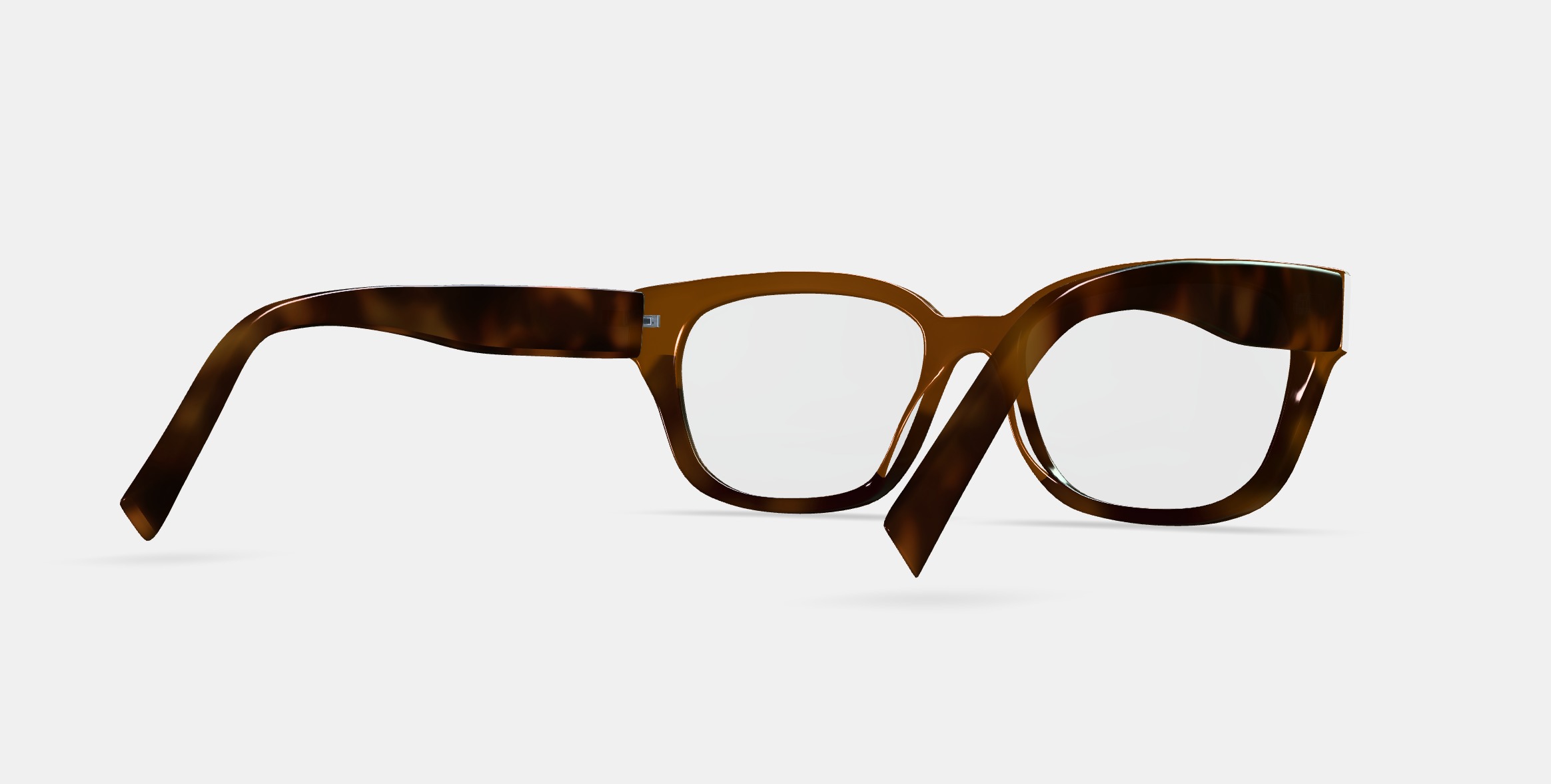 Wentworth Eyeglasses in Saddle Tortoise Fade 3D model_6