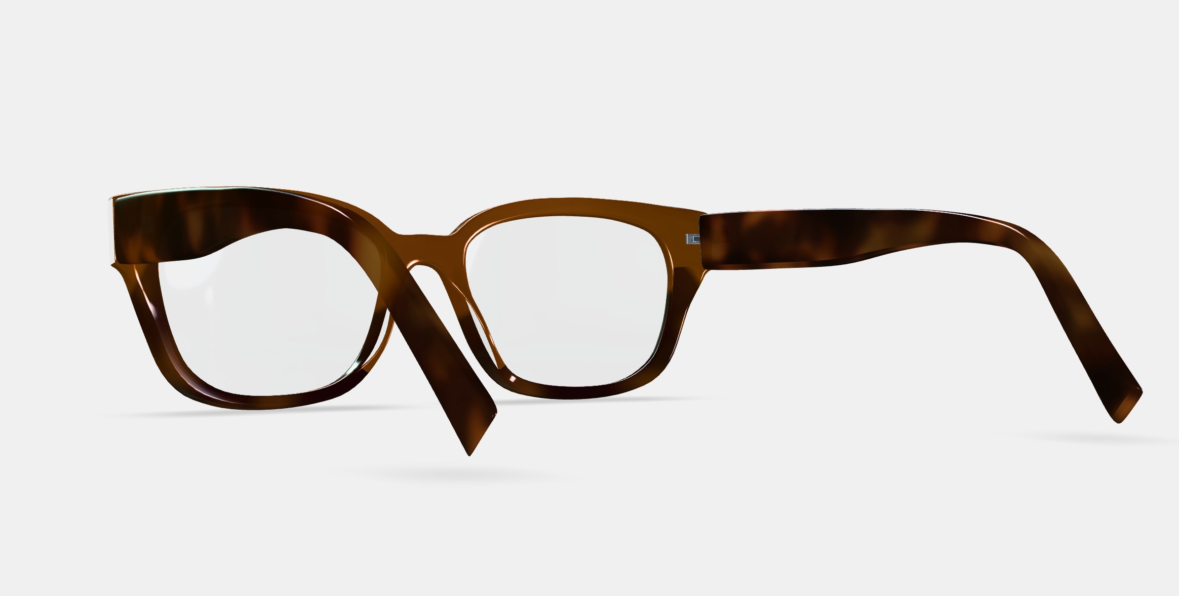 Wentworth Eyeglasses in Saddle Tortoise Fade 3D model_3