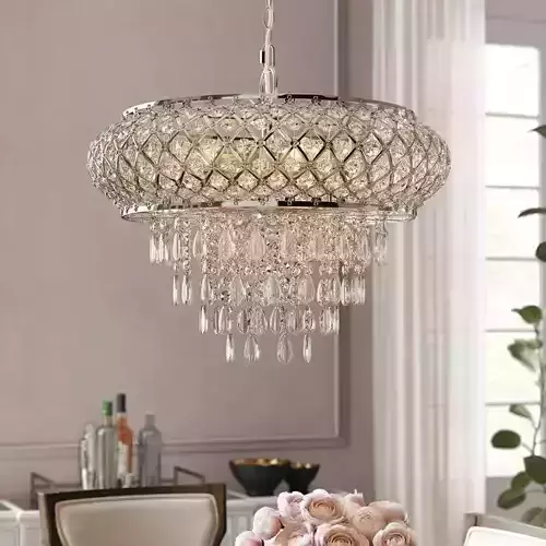 Bevers Light Geometric Chandelier