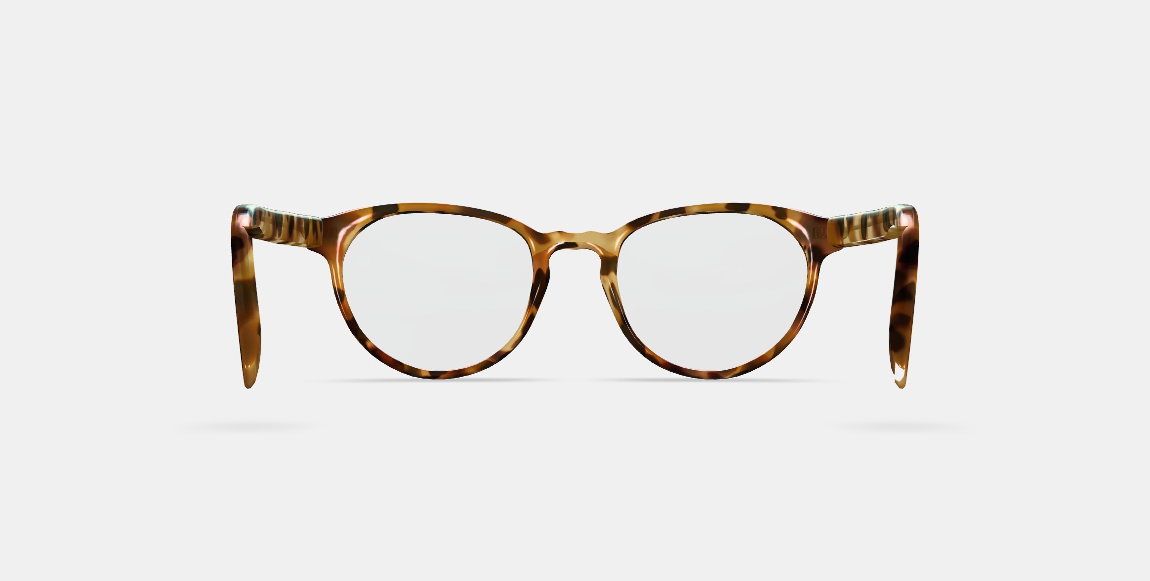 Whalen Low Bridge Fit Eyeglasses in Acorn Tortoise 3D model_15