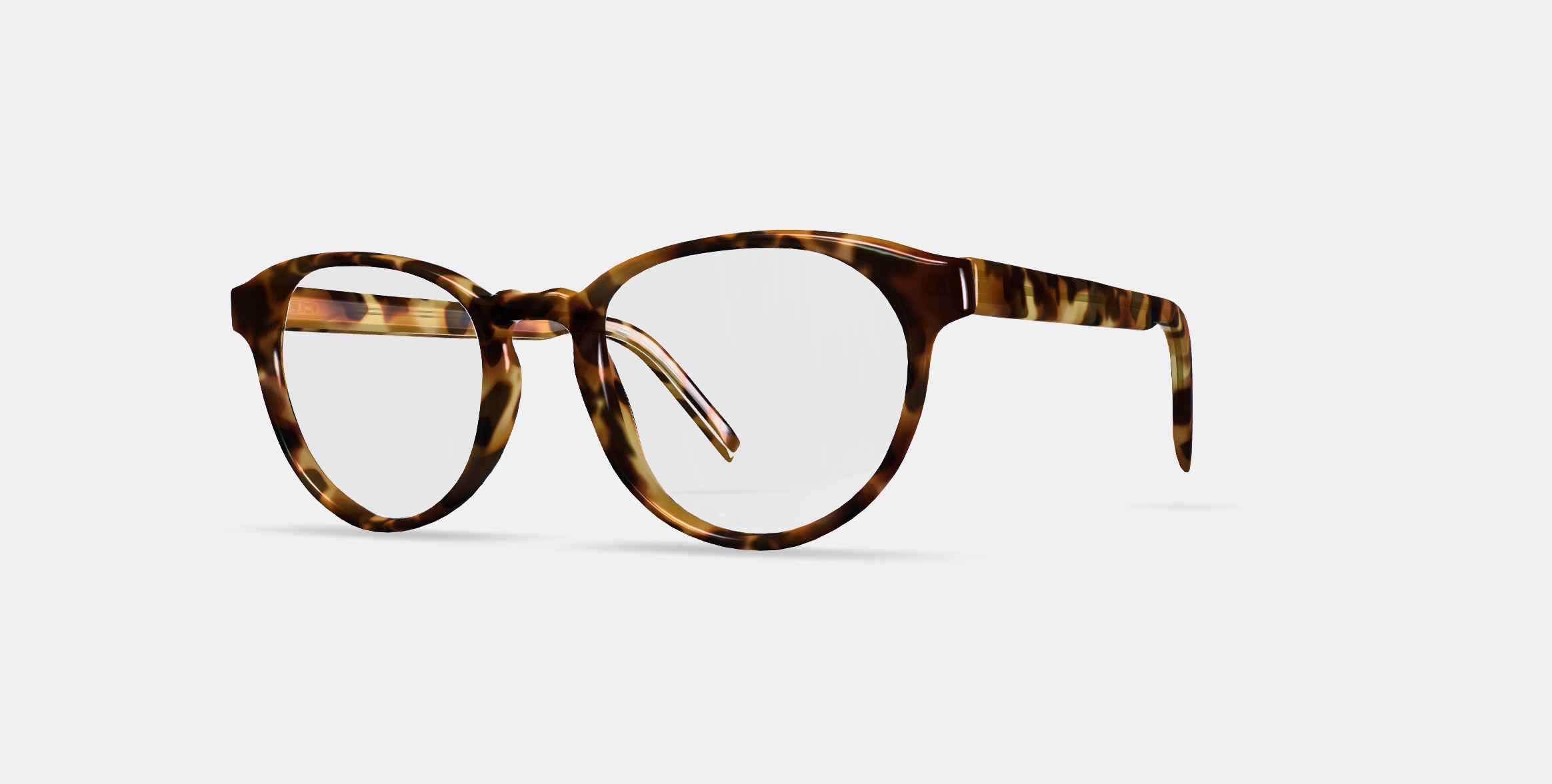 Whalen Low Bridge Fit Eyeglasses in Acorn Tortoise 3D model_13