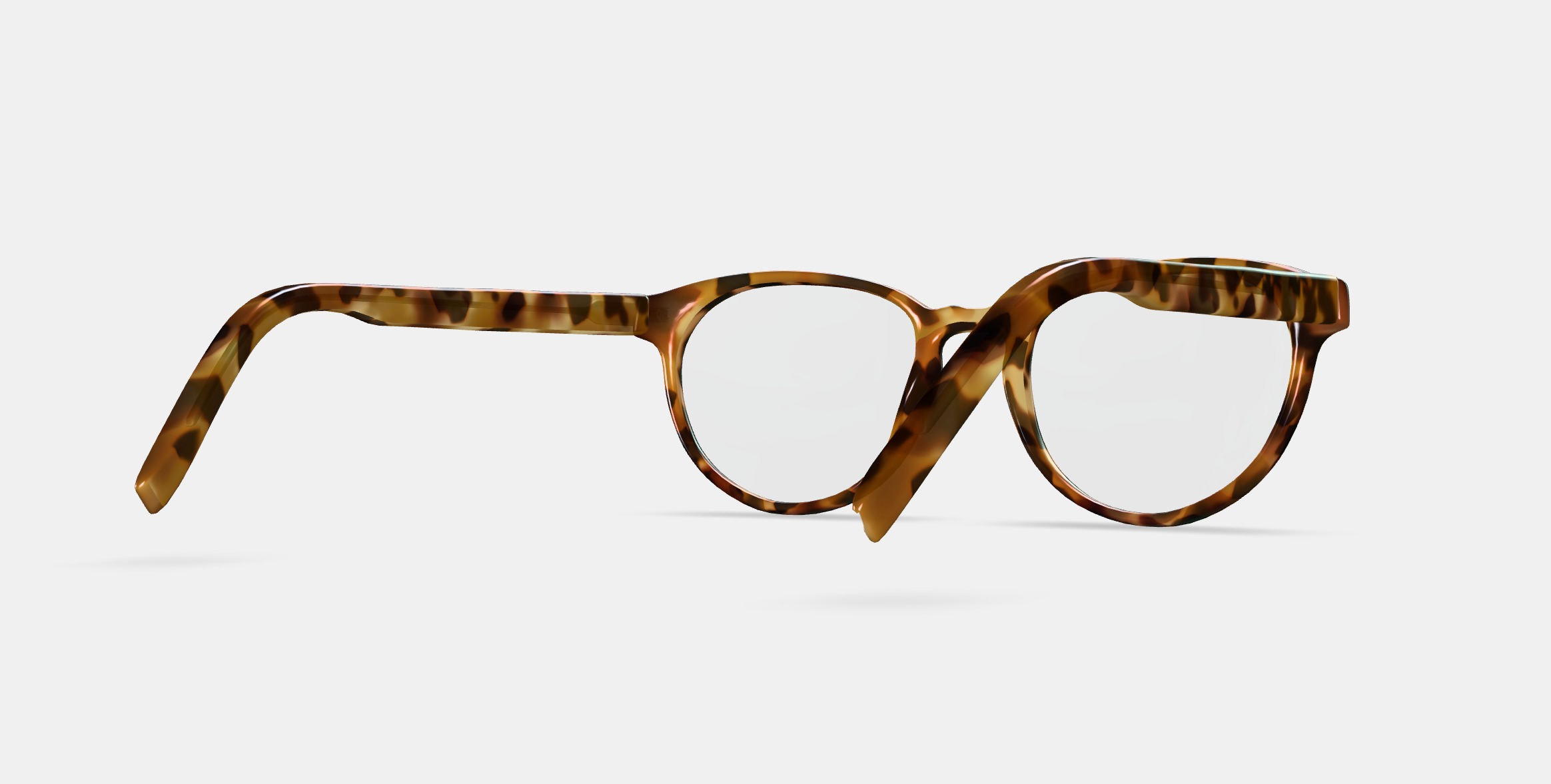 Whalen Low Bridge Fit Eyeglasses in Acorn Tortoise 3D model_6