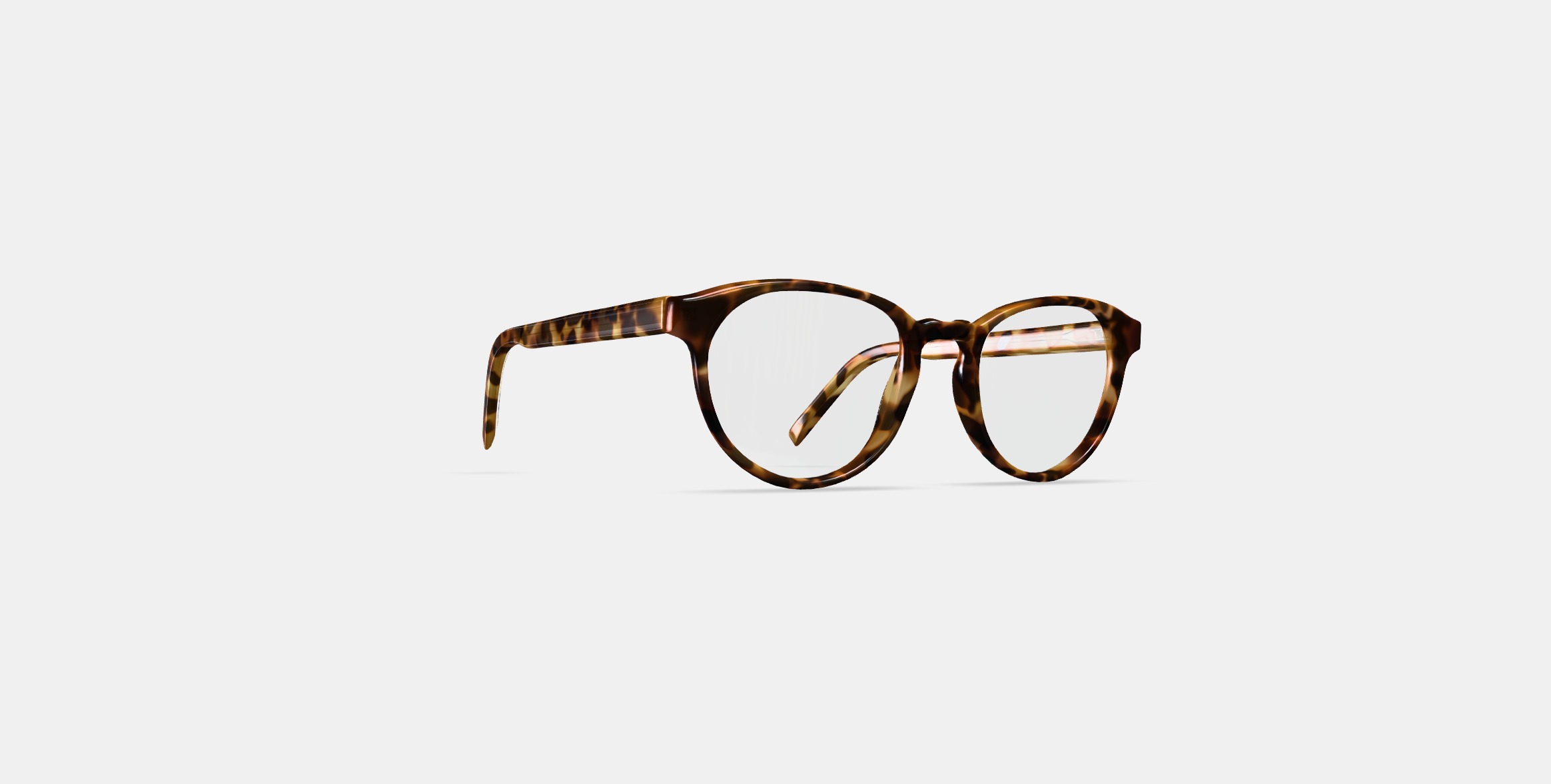 Whalen Low Bridge Fit Eyeglasses in Acorn Tortoise 3D model_3