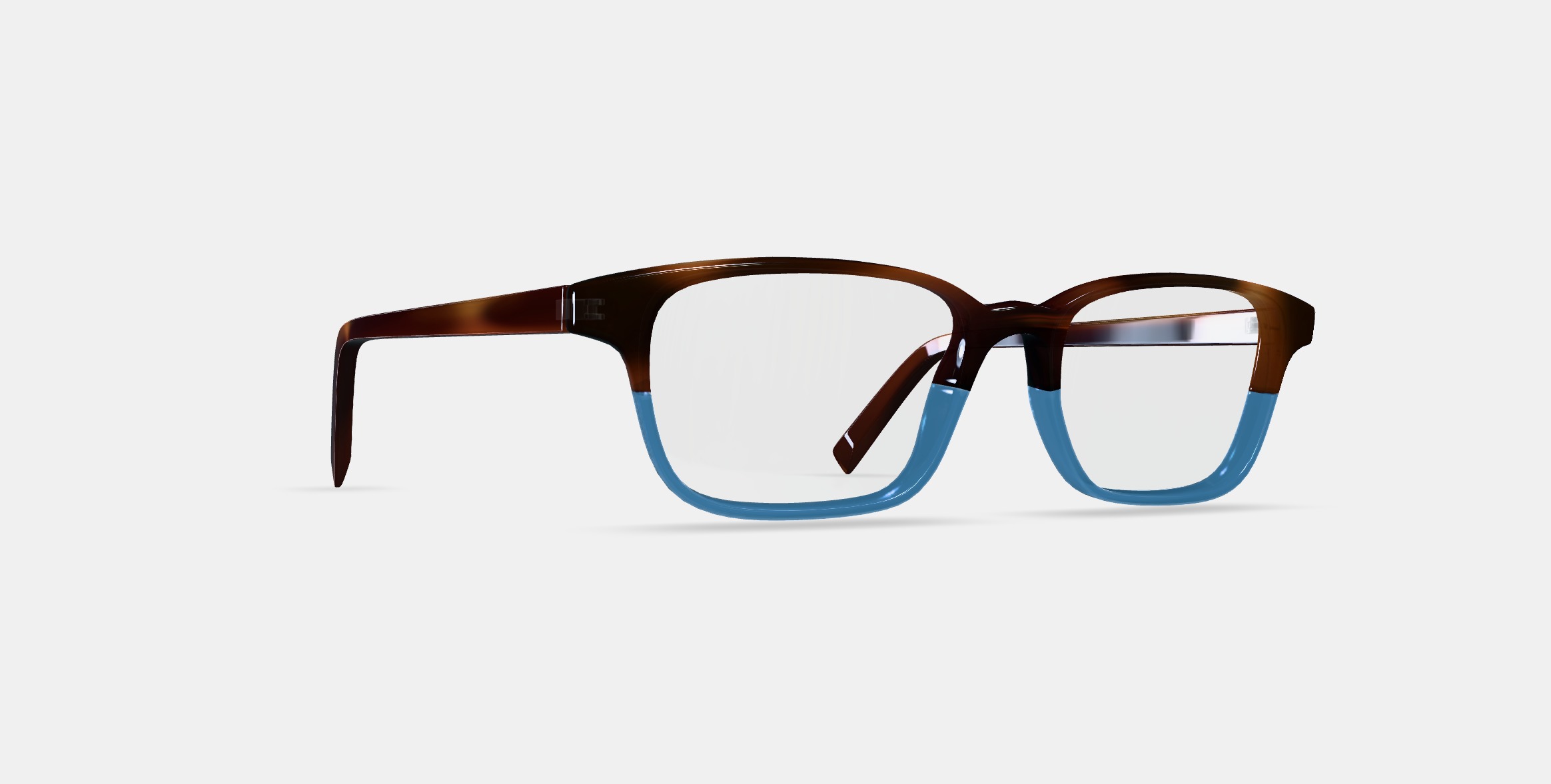 Crane Eyeglasses in Eastern Bluebird Fade 3D model_9