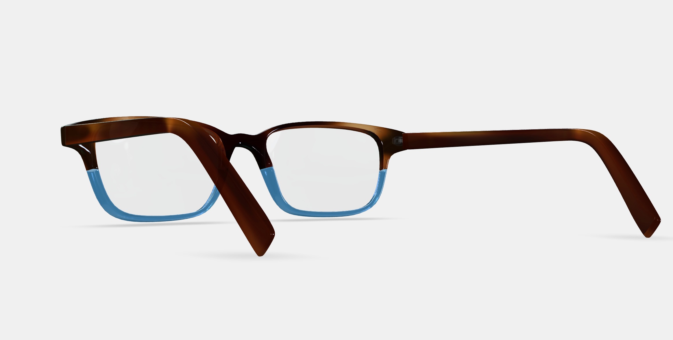 Crane Eyeglasses in Eastern Bluebird Fade 3D model_2