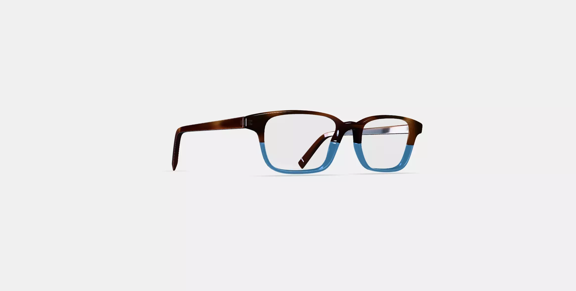 Crane Eyeglasses in Eastern Bluebird Fade 3D model_0
