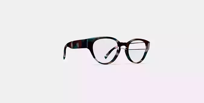 Imogen Eyeglasses in Lilypad Tortoise 3D model