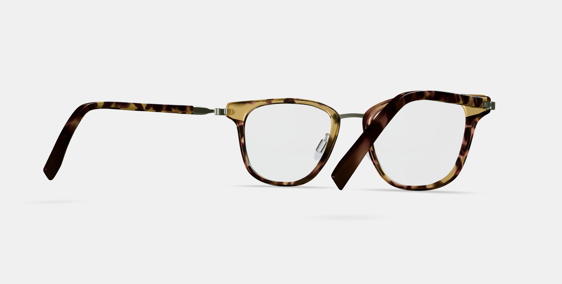 Morley Eyeglasses in Brioche Tortoise with Riesling 3D model_5