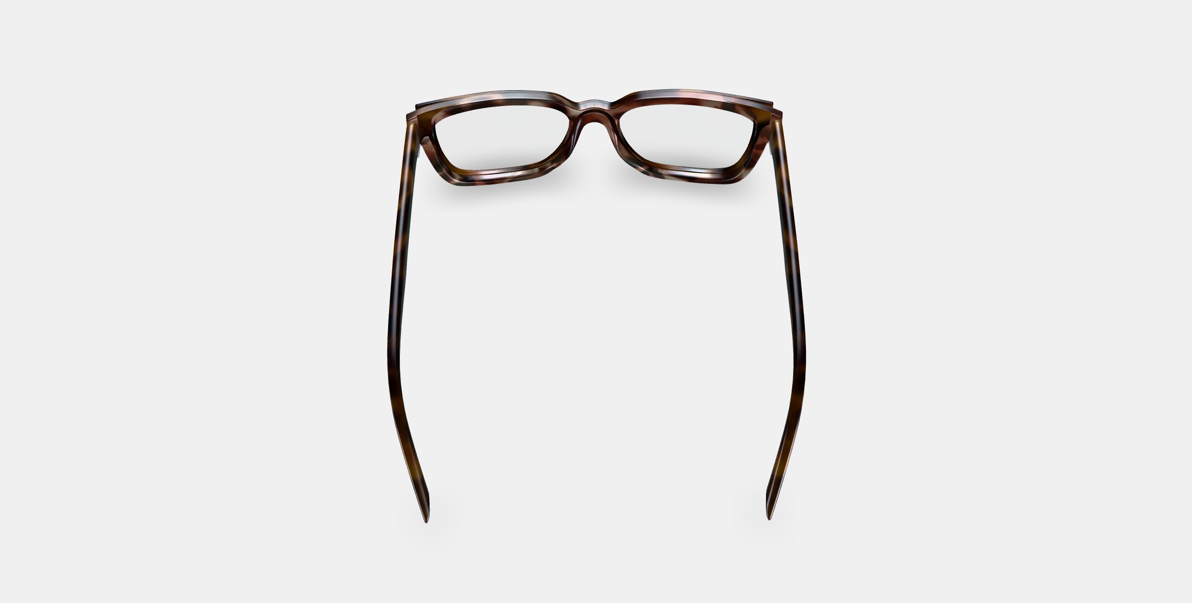 Cumberland Eyeglasses in Burnt Umber Tortoise with Marcona Tort 3D model_2