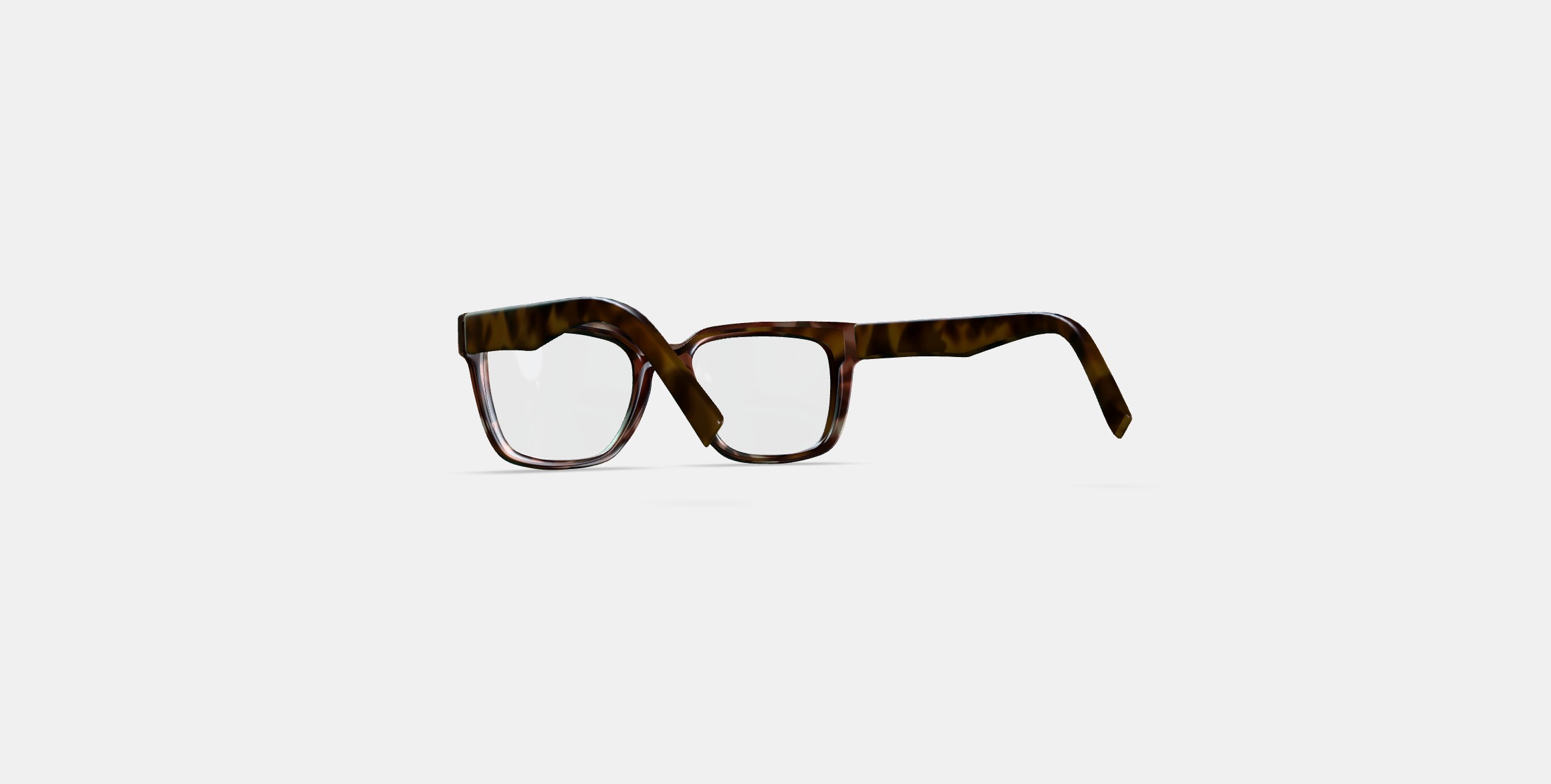Cumberland Eyeglasses in Burnt Umber Tortoise with Marcona Tort 3D model_16