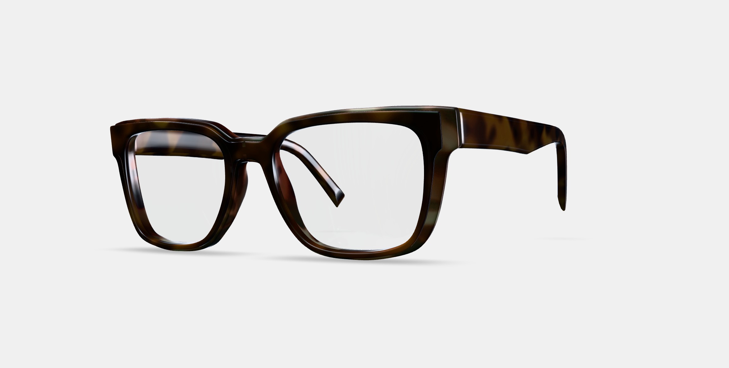Cumberland Eyeglasses in Burnt Umber Tortoise with Marcona Tort 3D model_13