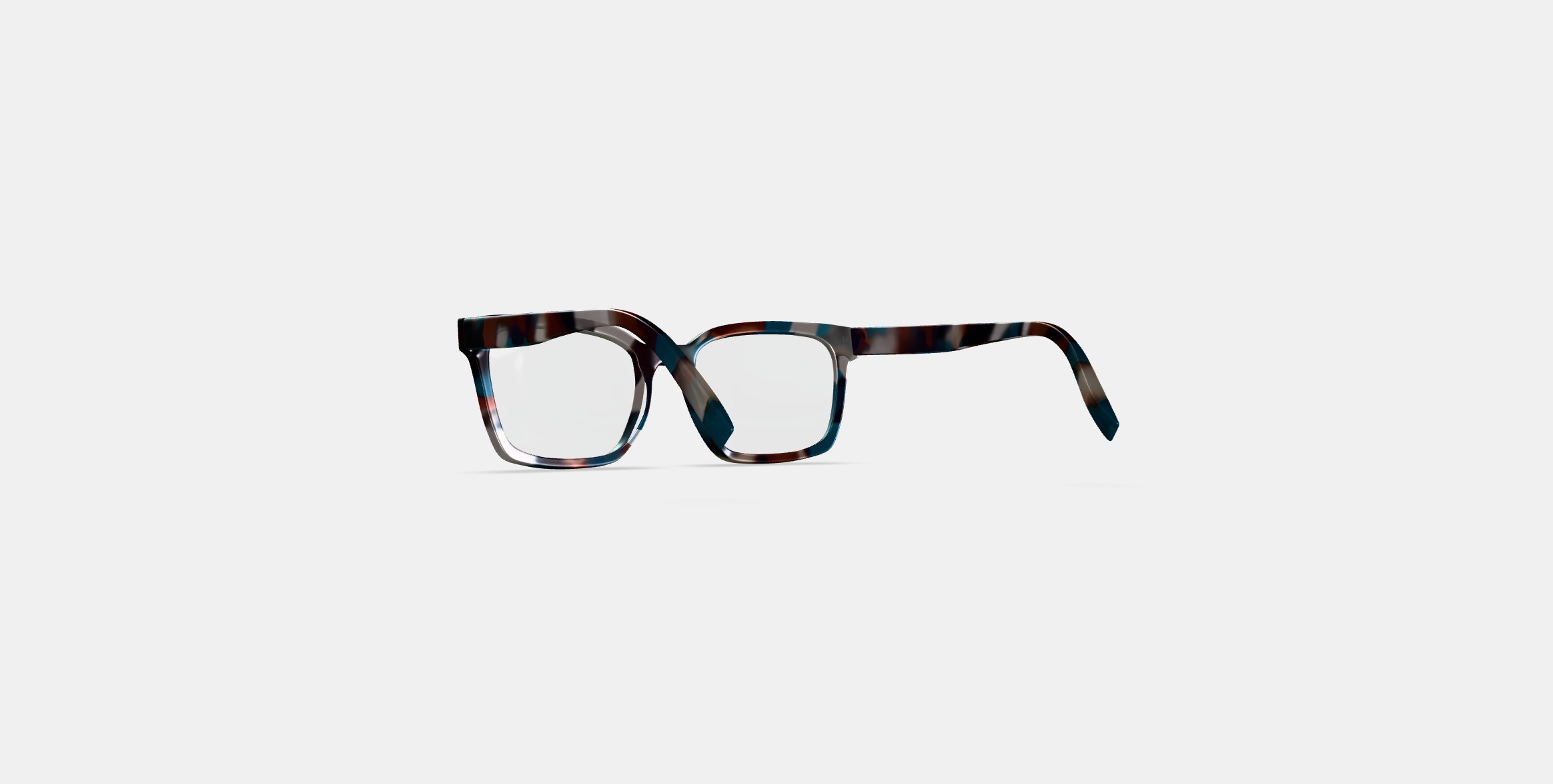 Zoya Eyeglasses in Lilypad Tortoise 3D model_16