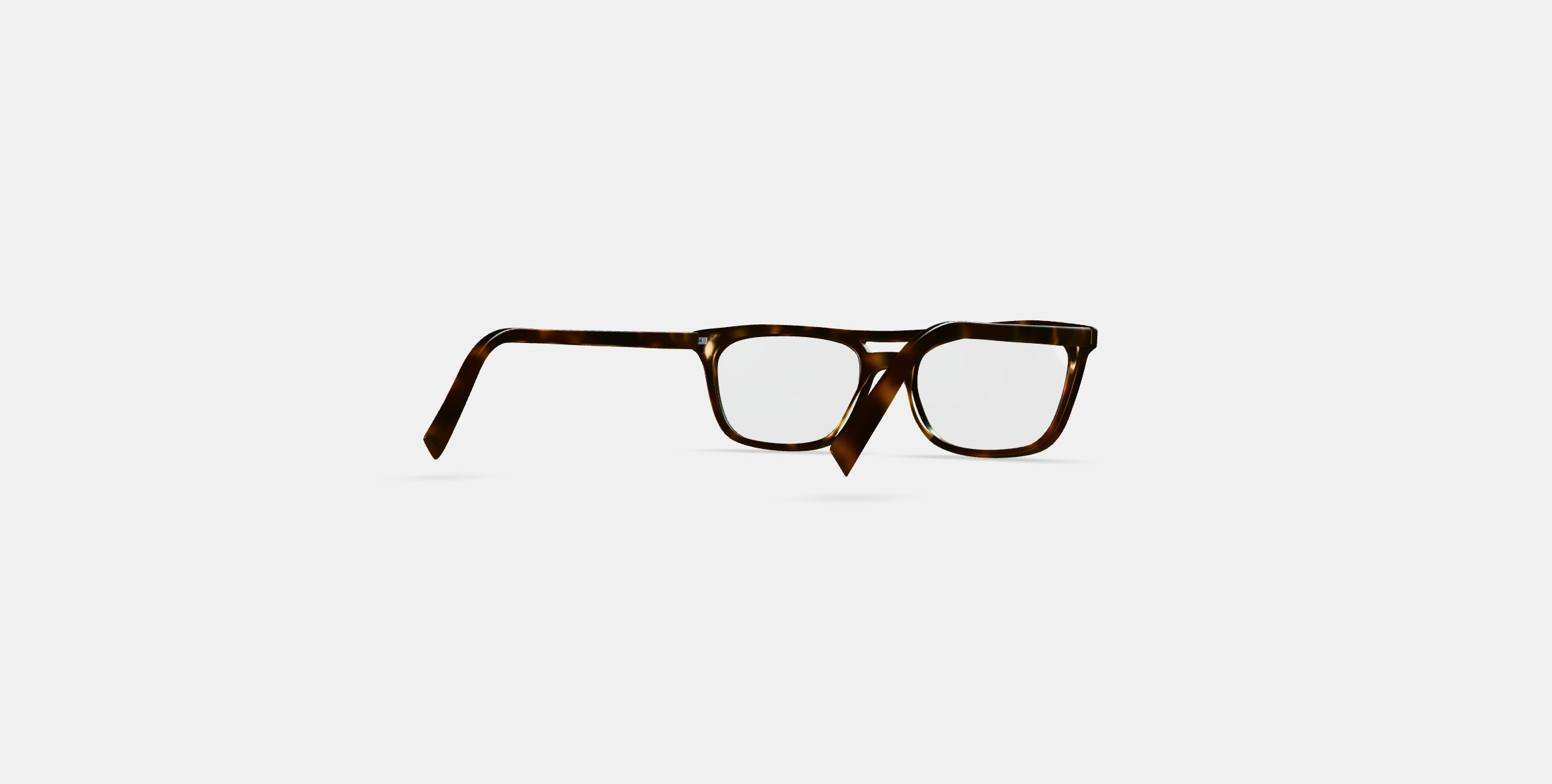 Benicio Eyeglasses in Ristretto Tortoise 3D model_4