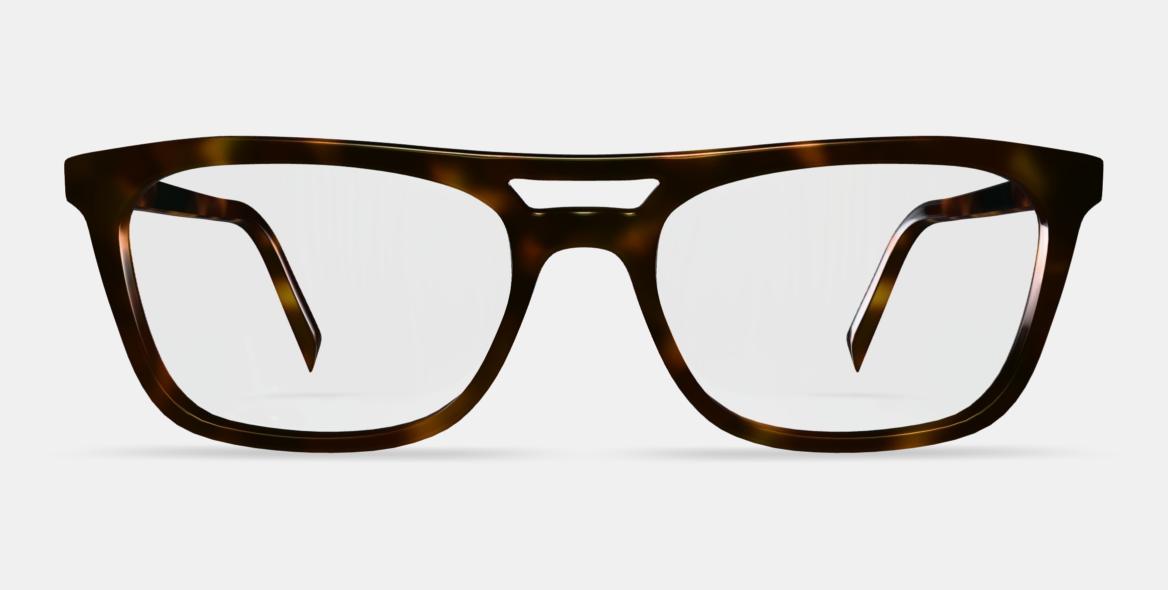 Benicio Eyeglasses in Ristretto Tortoise 3D model_11