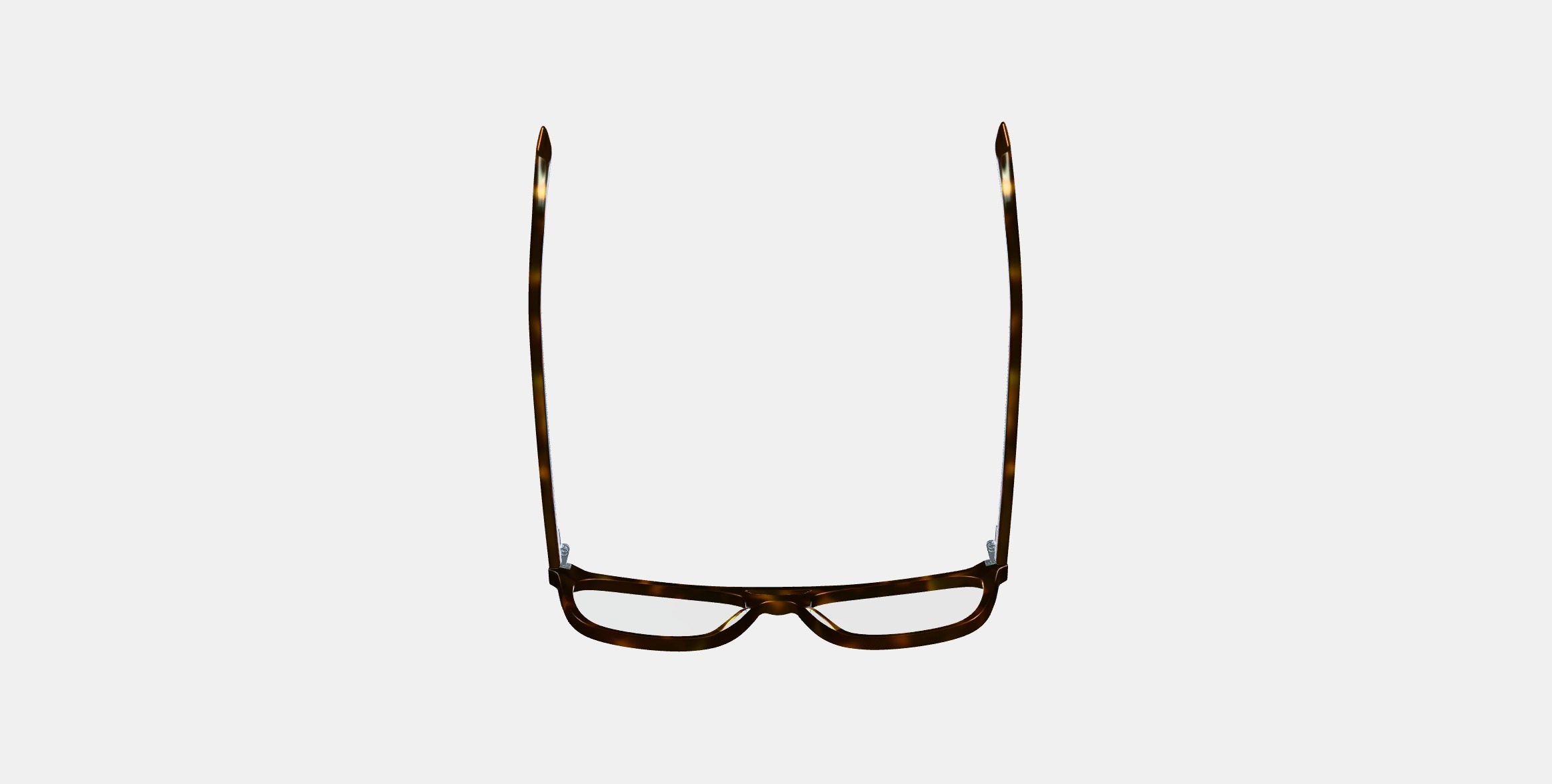 Benicio Eyeglasses in Ristretto Tortoise 3D model_7
