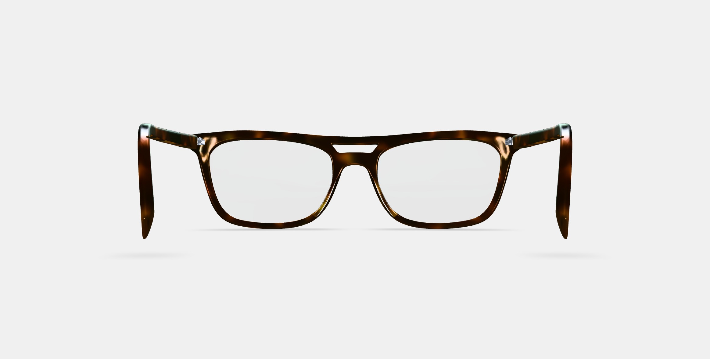 Benicio Eyeglasses in Ristretto Tortoise 3D model_15