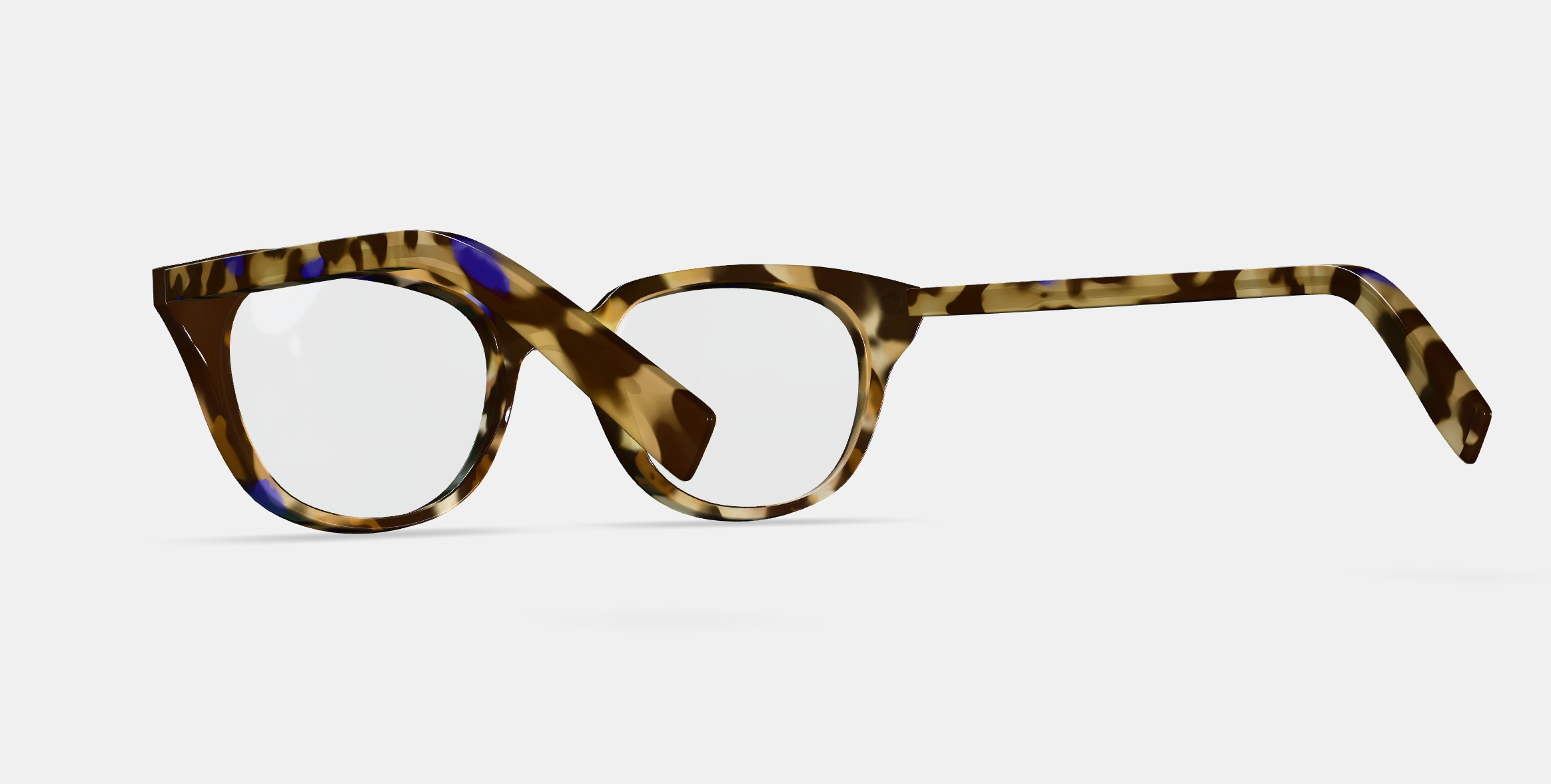 Chelsea Eyeglasses in Violet Magnolia 3D model_2
