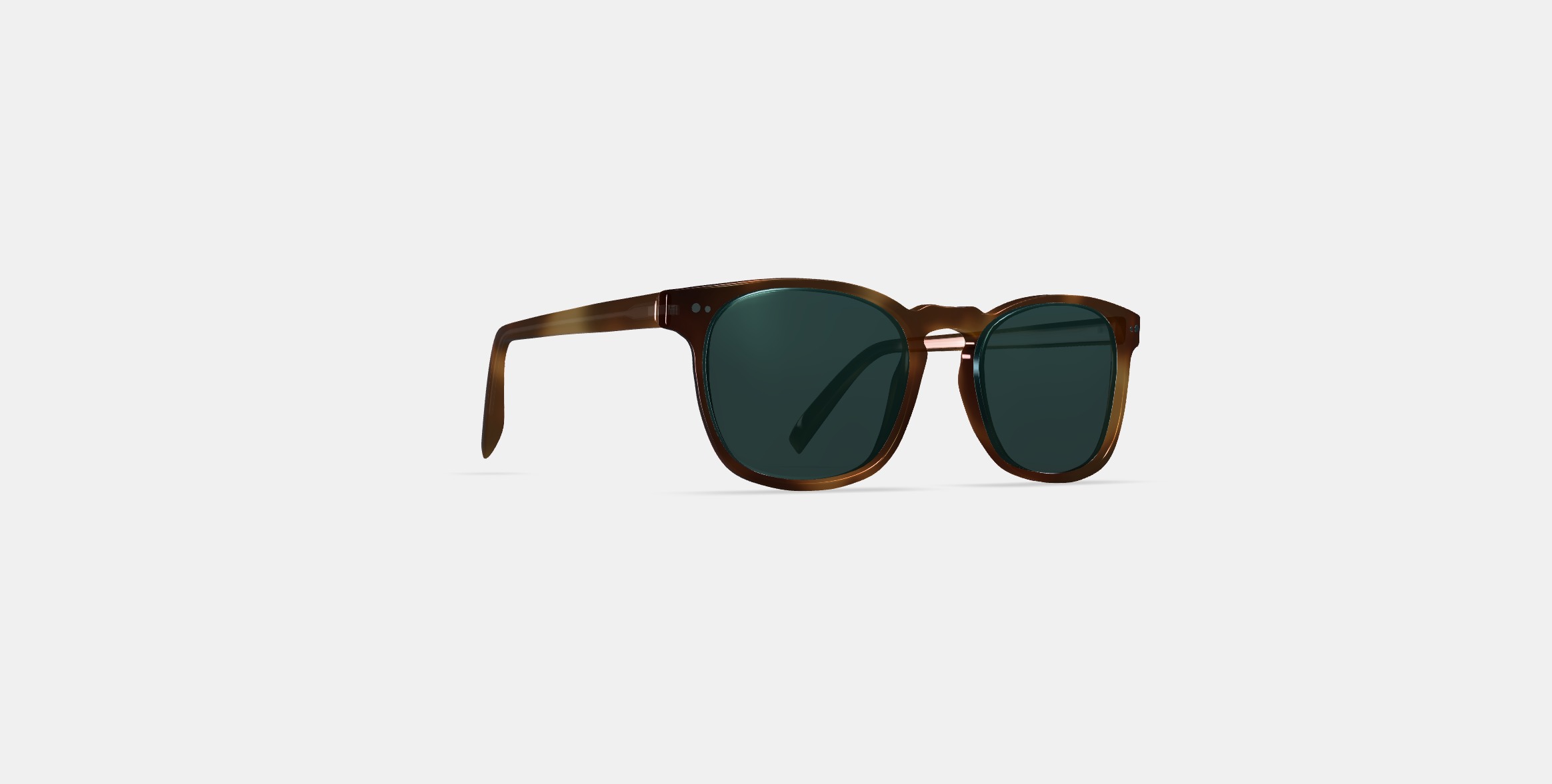 Elio Sunglasses in Black Walnut 3D model_3